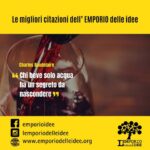 Chi beve solo acqua ha un segreto da nascondere
